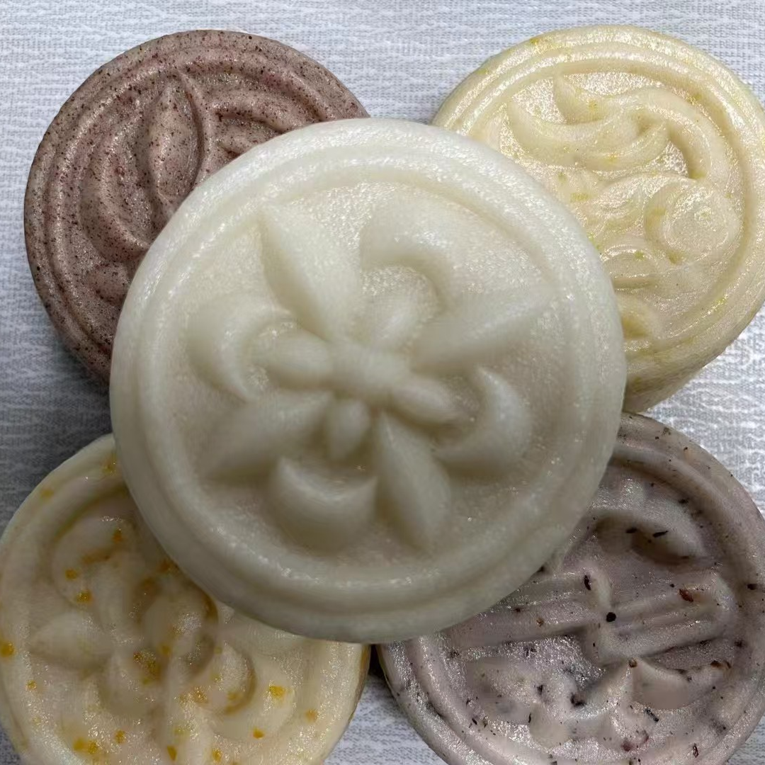 手工印花糍粑原味黄精水印草3种口味
