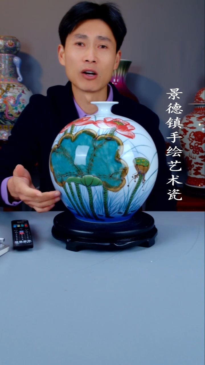 摆件陶瓷景德镇手工手绘陶瓷摆件7