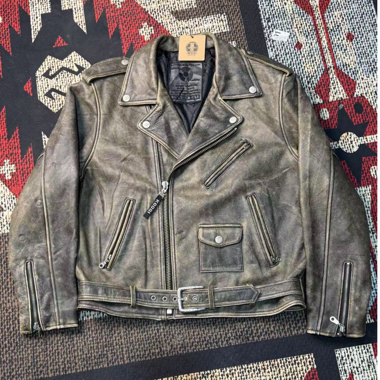 369-469万吉复古夹克皮衣