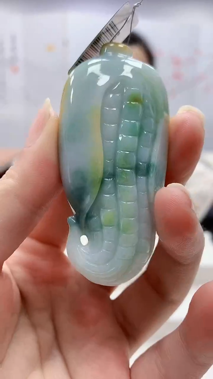 定制翡翠未镶嵌5160ms-毛货挂件31