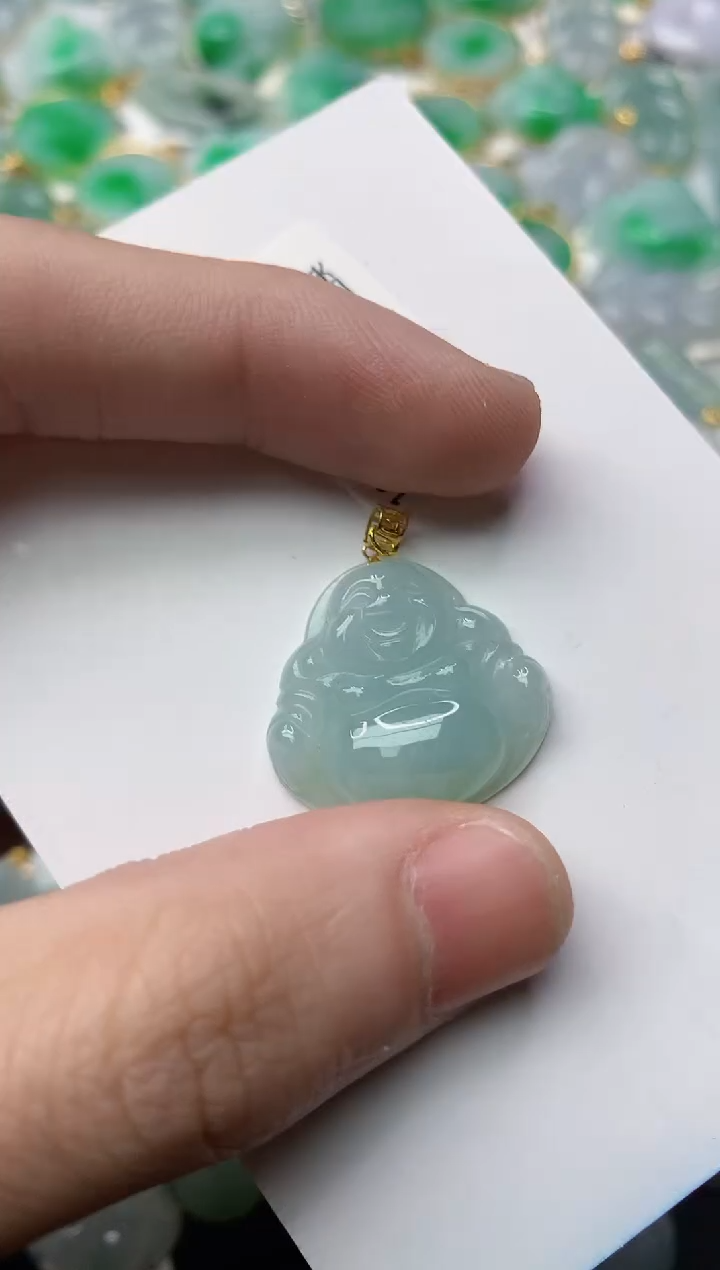 【闪购商品】翡翠颈饰18K金镶嵌33........