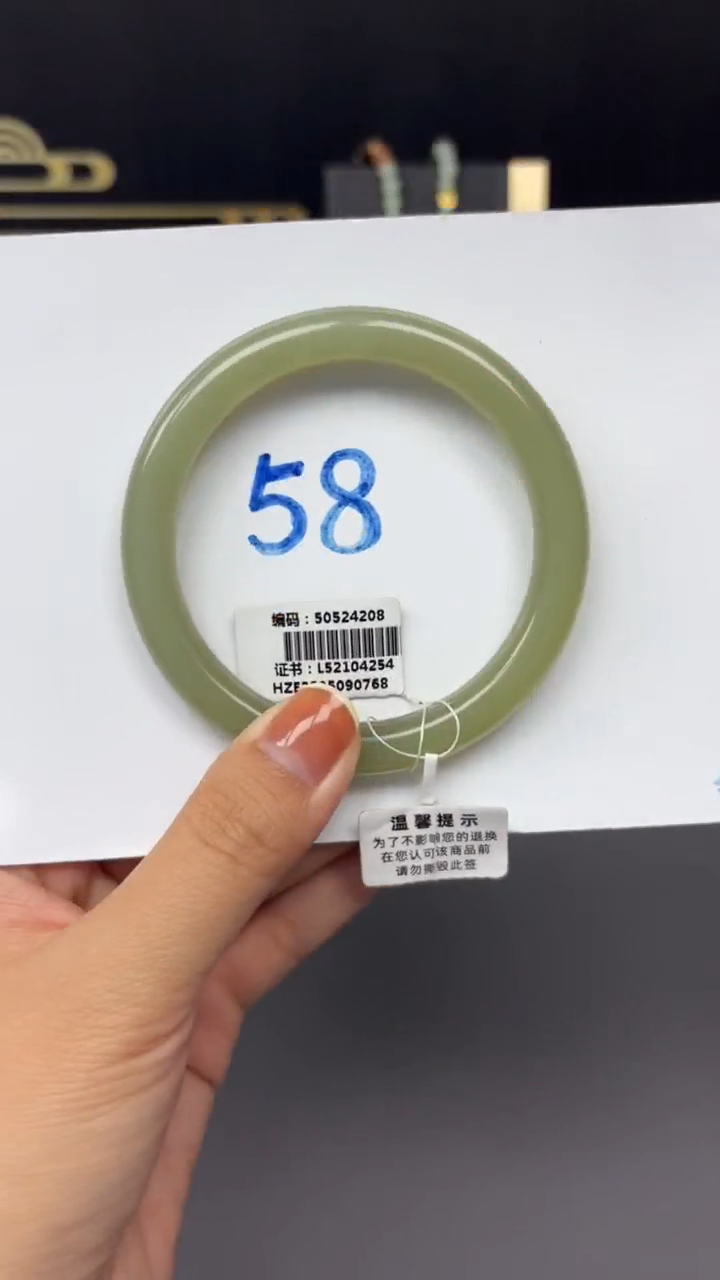 未镶嵌手镯和田玉4208