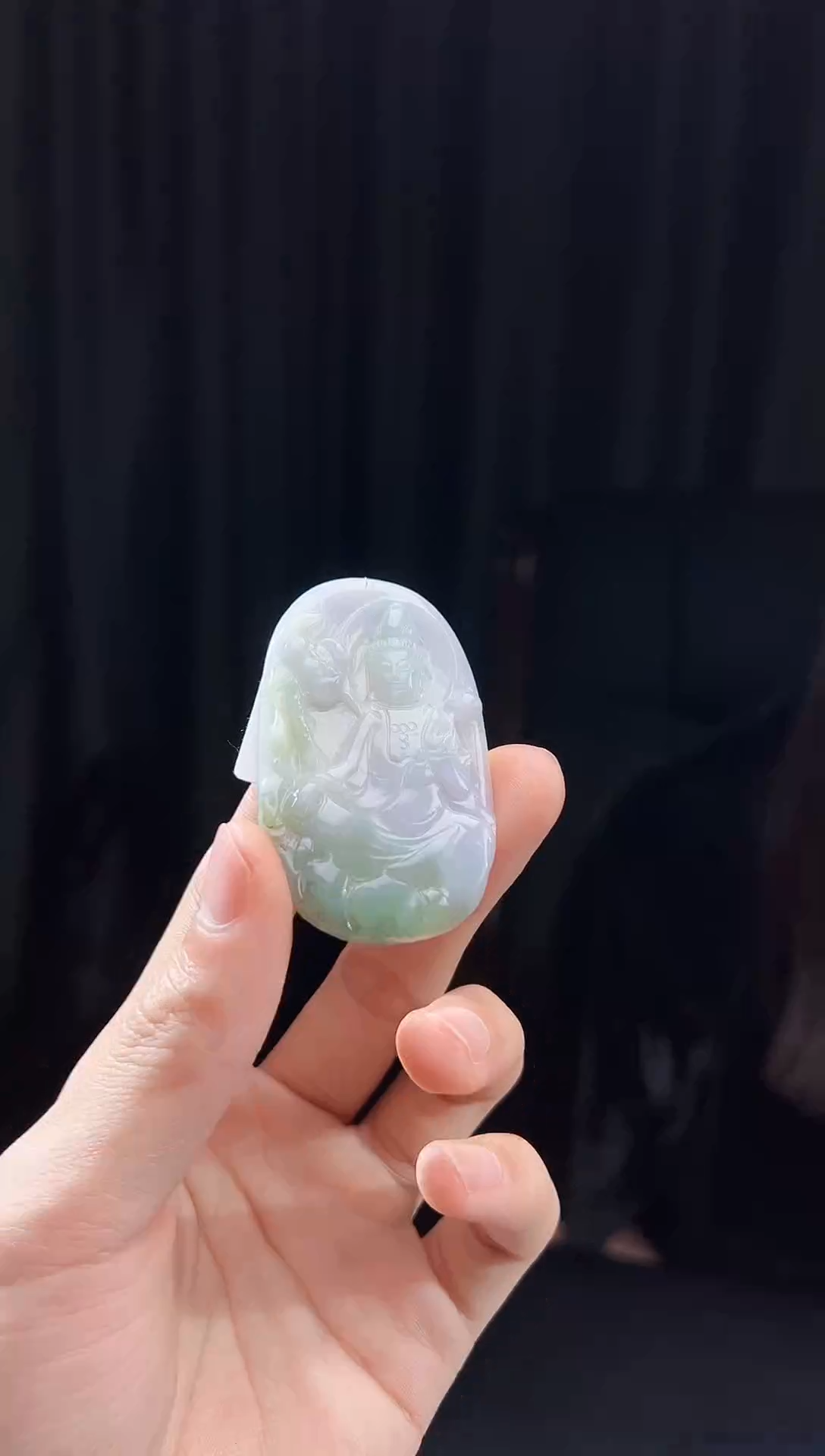 【闪购商品】翡翠颈饰未镶嵌天然翡翠(多样性发)观音