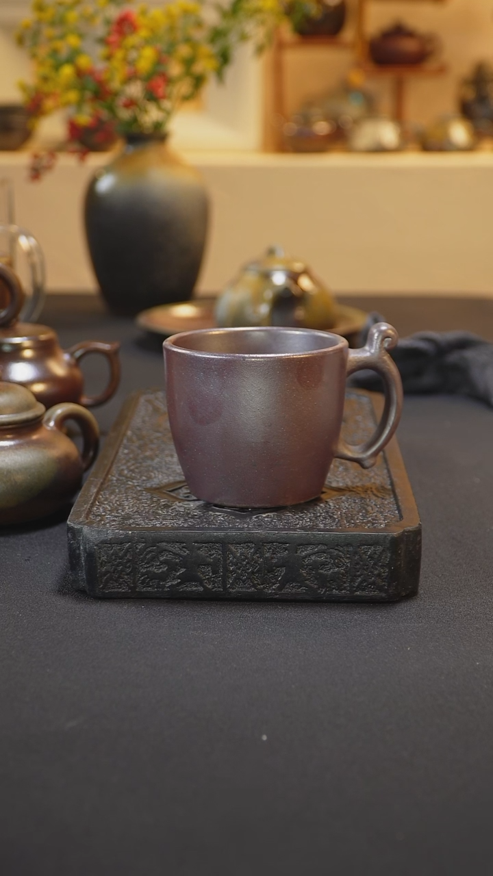 茶壶紫砂纯自然柴烧