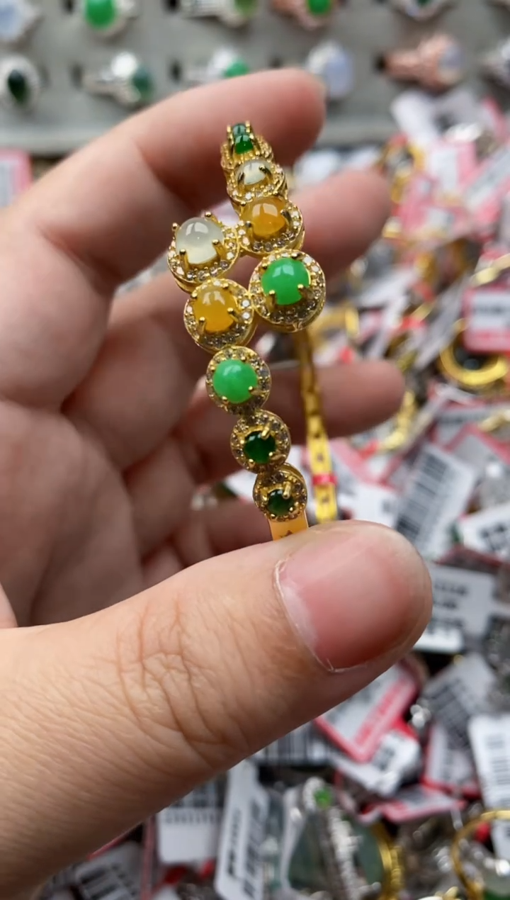 【闪购商品】翡翠戒指银S925镶嵌111111---6