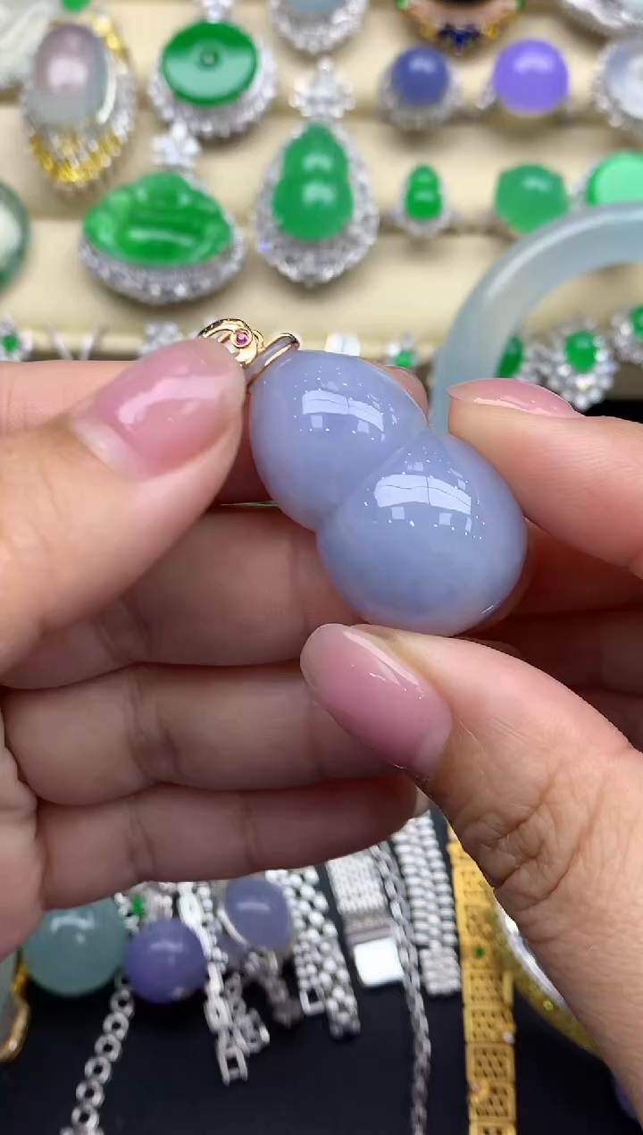 【闪购商品】翡翠颈饰18K金镶嵌367-中国好珍宝