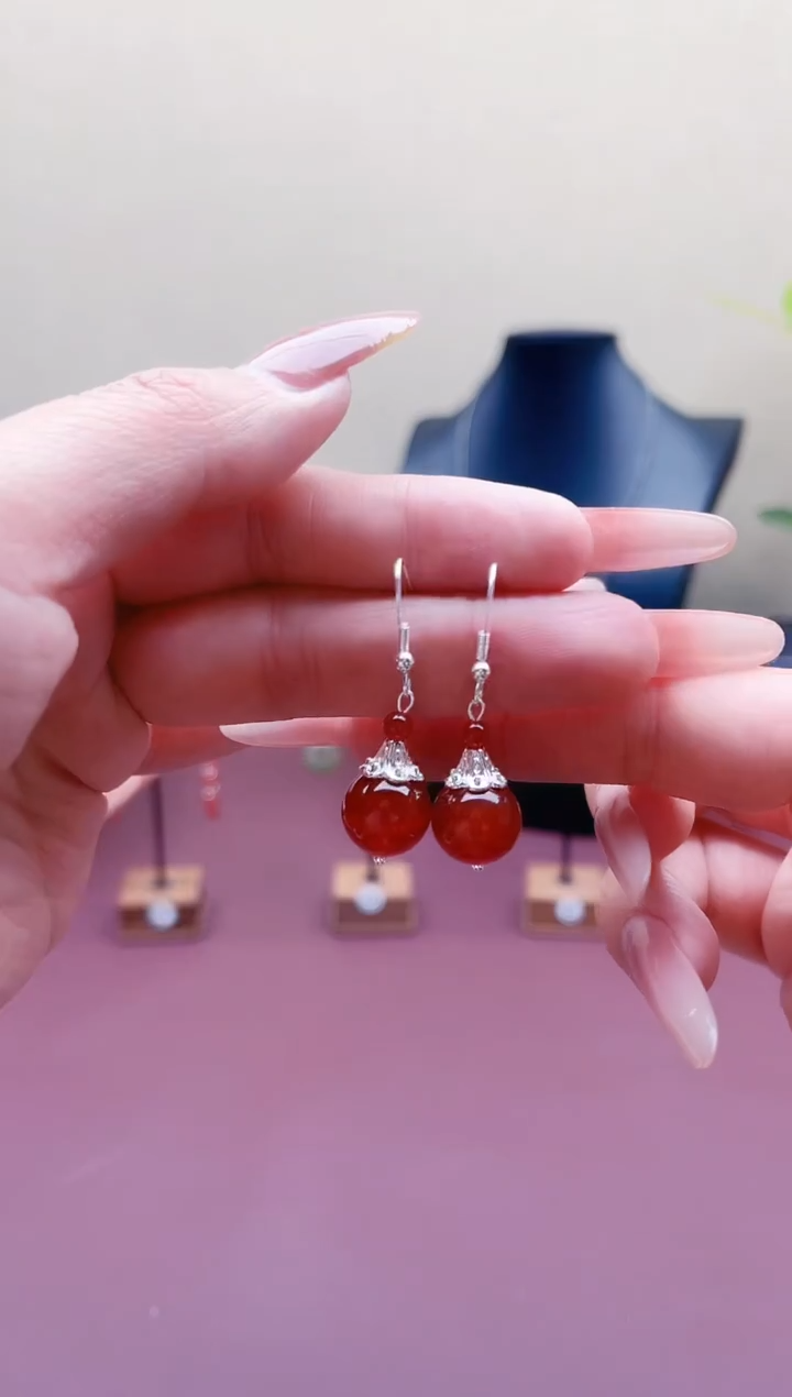 未镶嵌耳饰玛瑙/玉髓321