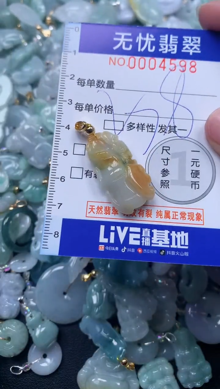 颈饰未镶嵌翡翠4598