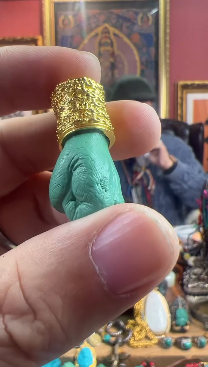 18K金镶嵌绿松石.花***肉13号 绿松石配饰套装ylp10.6g