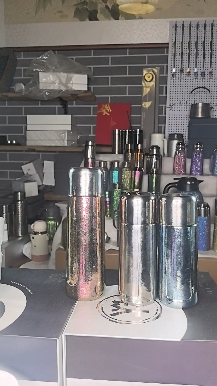 钛合金赵*纯钛磁吸杯紫色大号