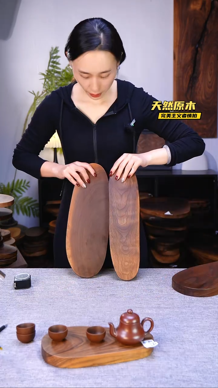 木北美黑胡桃原木.干裂疤结不属于商品质量问题完美主义者慎拍