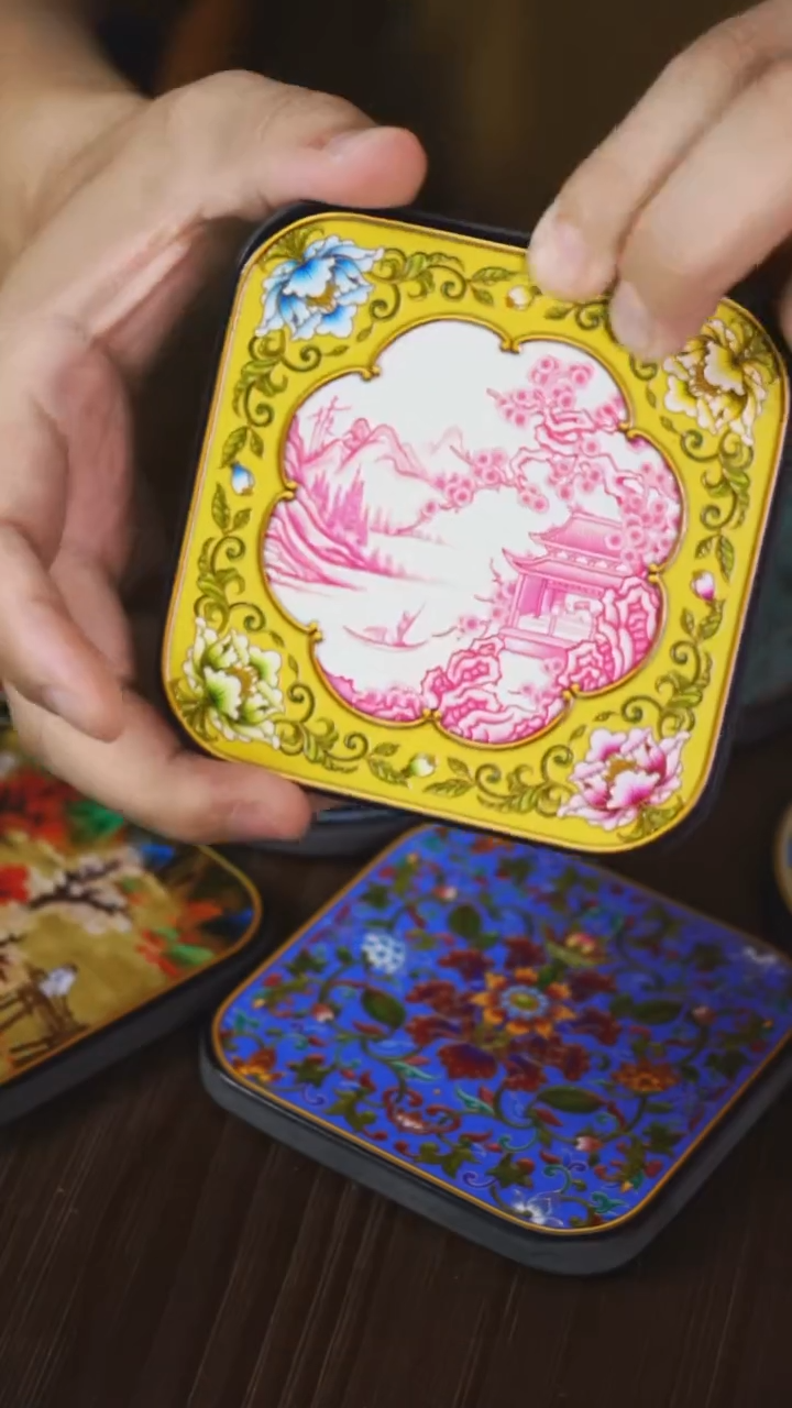 壹藏贰宝赏花镜杯垫一片