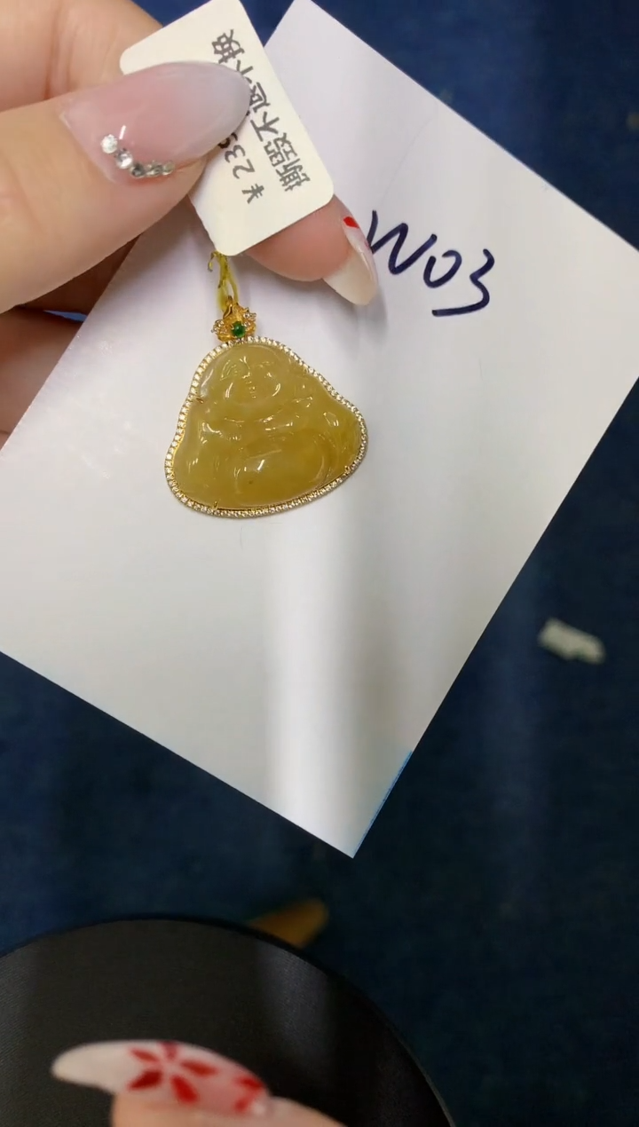 【闪购商品】翡翠颈饰18K金镶嵌0000000000