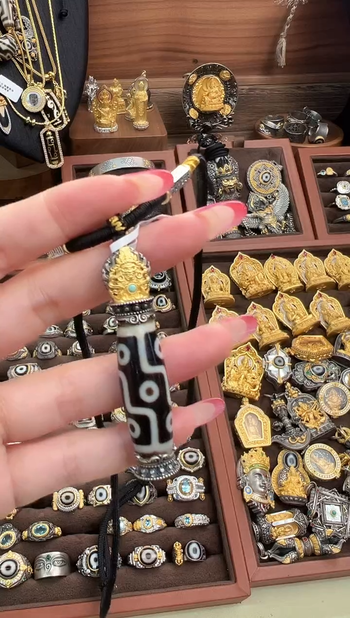 无吊坠925银藏式扎基吊坠