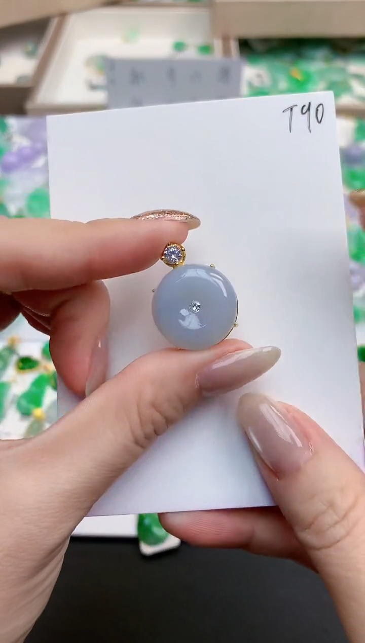 颈饰未镶嵌翡翠天然缅甸A货翡翠