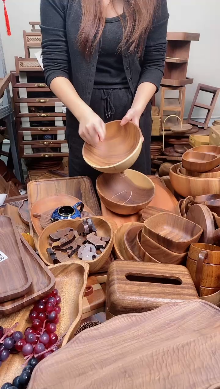 木 南美胡桃木碗20*8cm  A