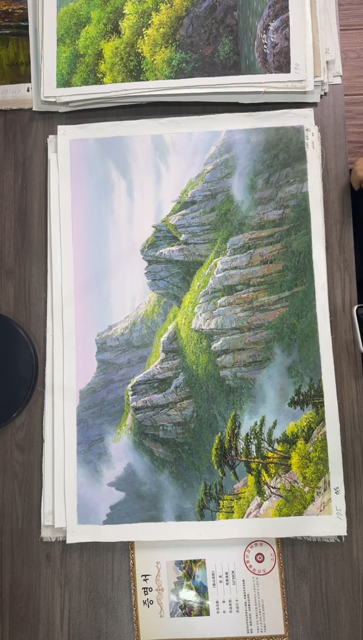 油画【90号】约50*70cm丨朝鲜原创纯手绘孤品油画丨顺丰包邮