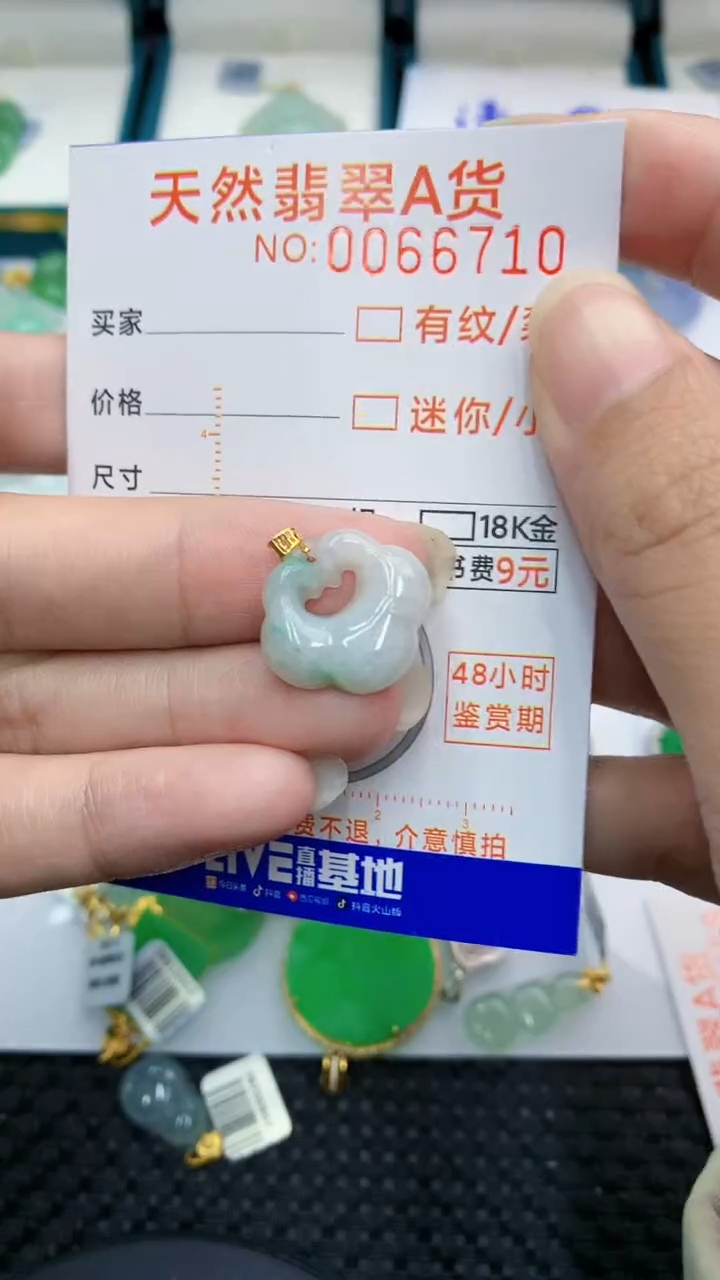 【闪购商品】翡翠颈饰18K金镶嵌            8
