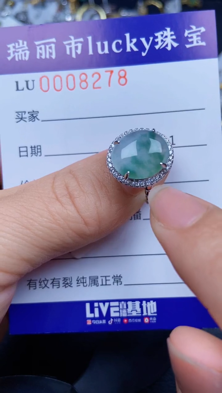 【闪购商品】翡翠颈饰银S925镶嵌8278