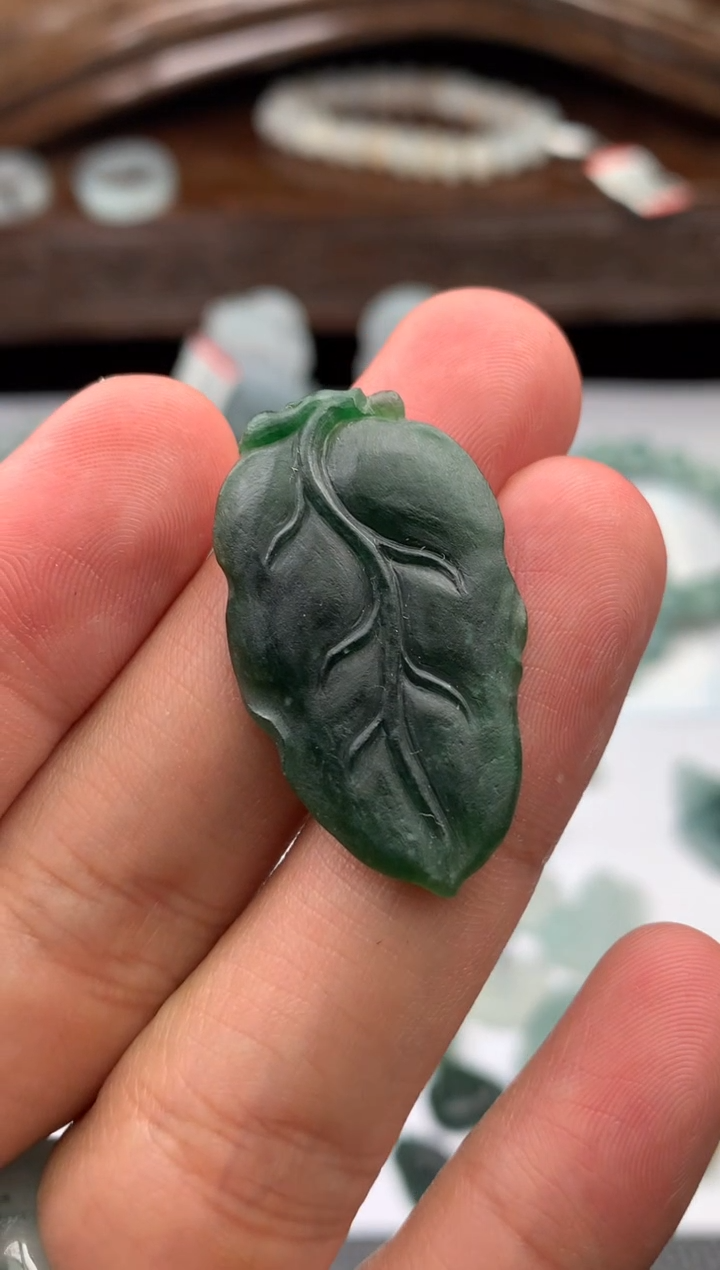 【闪购商品】定制翡翠未镶嵌叶子