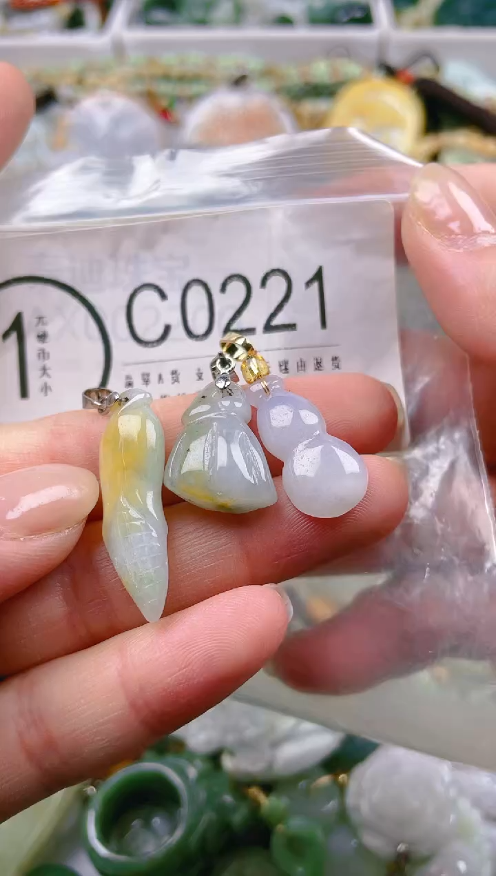 【闪购商品】翡翠颈饰未镶嵌/C/翡翠A货一图一物