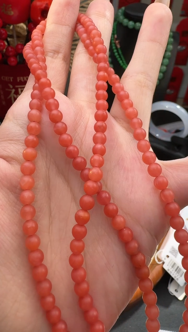 【闪购商品】南红玛瑙颈饰未镶嵌珠串