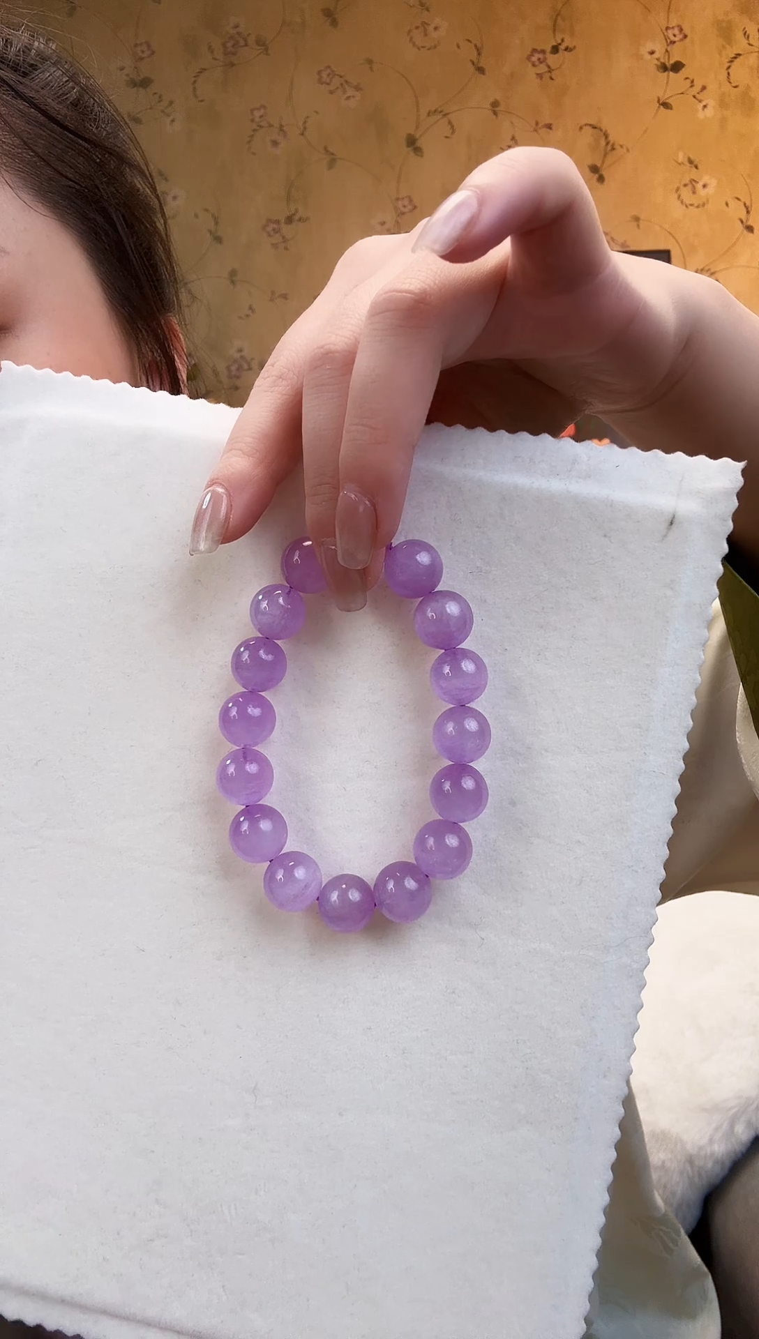 【闪购商品】锂辉石手串未镶嵌紫锂辉手串13M