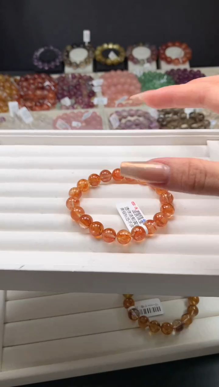 【闪购商品】水晶手链未镶嵌黄胶花10，A13