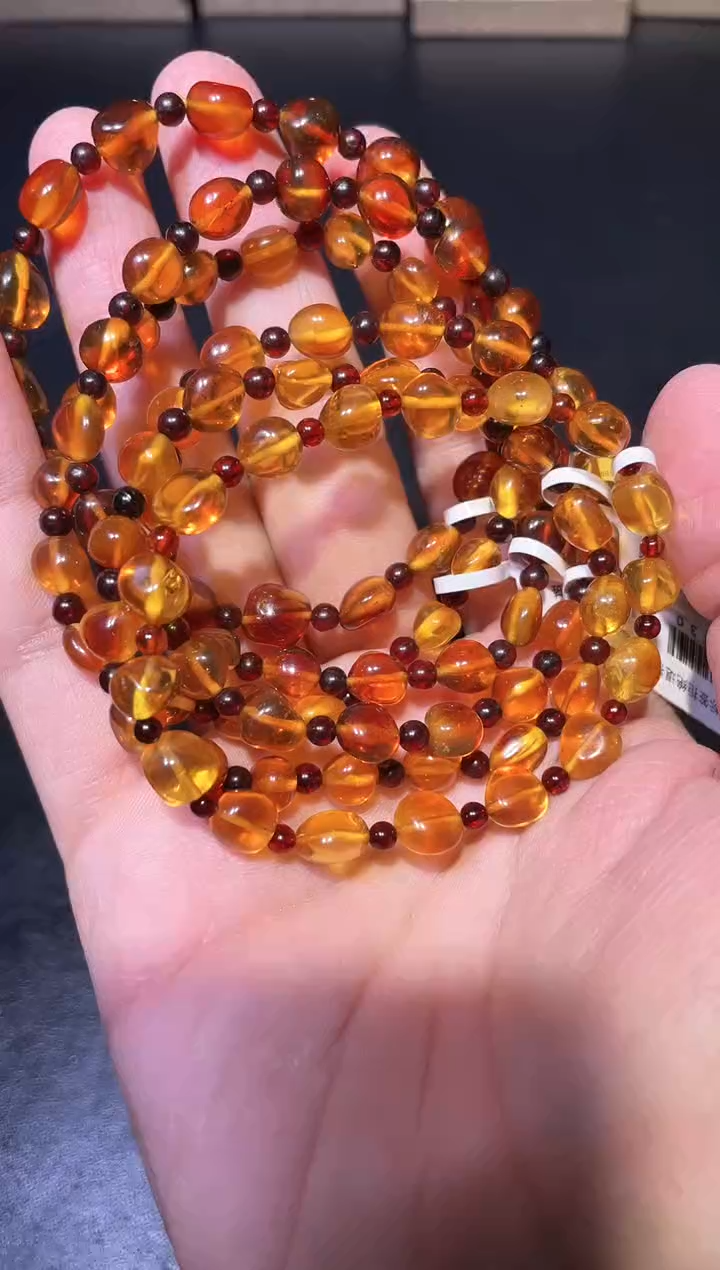 【闪购商品】金珀手链未镶嵌金珀单圈（多样性发其一）