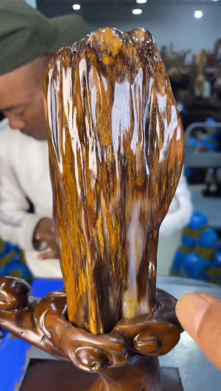 未镶嵌摆件硅化玉43