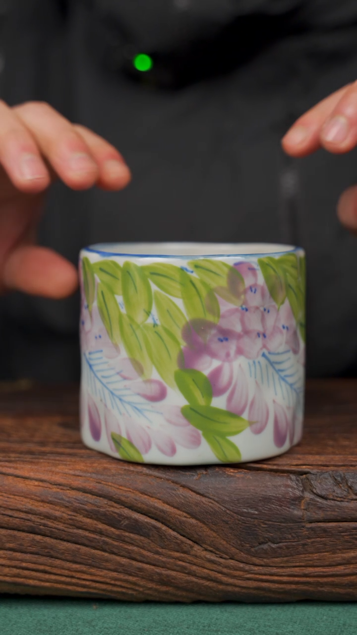 【闪购商品】瓷片63寻一缕瓷香杯釉下手工手绘瓷器