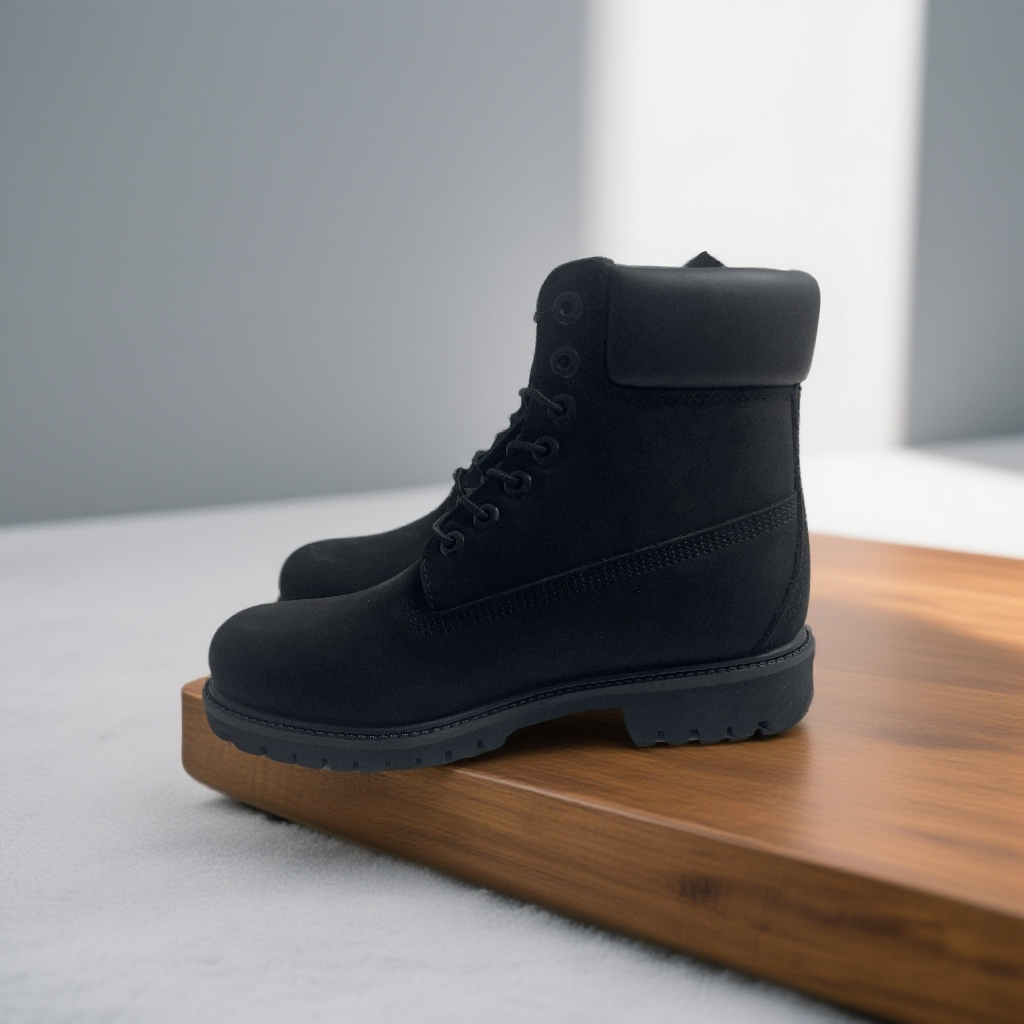 原单注塑经典版踢不烂大黄靴黑武士防水工装靴W10073