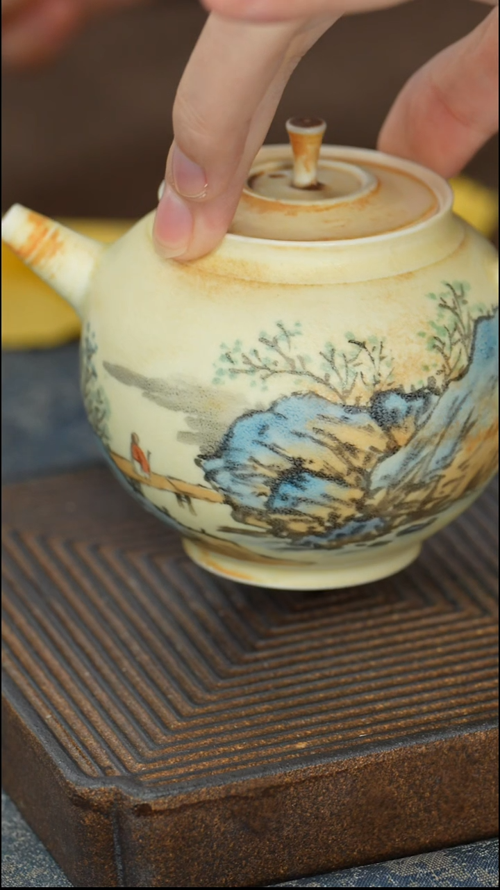 【清水山水茶壶】【礼盒装】