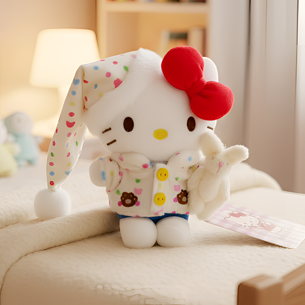 正版HelloKitty睡衣款kt挂件三丽鸥毛绒包挂玩偶送朋友生日礼物