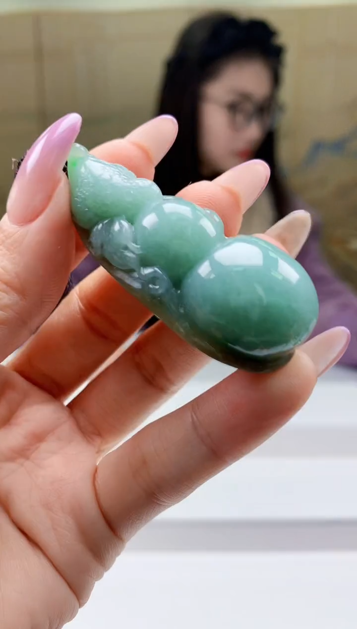 【闪购商品】定制翡翠未镶嵌5156ty-毛货挂件156