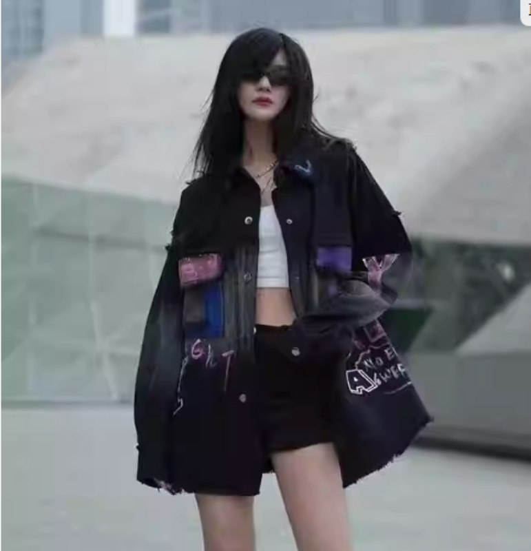 A2-901-931粒姐潮牌服饰港风潮牌宽松大版休闲时尚