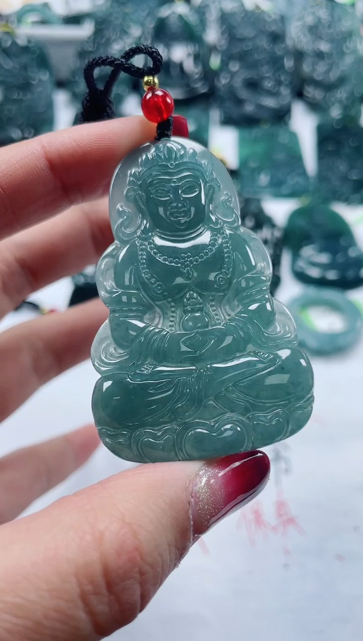 【闪购商品】翡翠颈饰未镶嵌多样性发货一件发货-度母观音