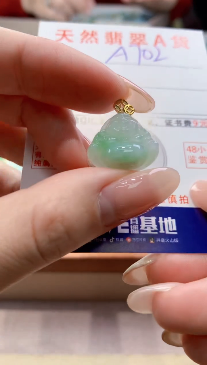 颈饰未镶嵌翡翠天然翡翠挂件