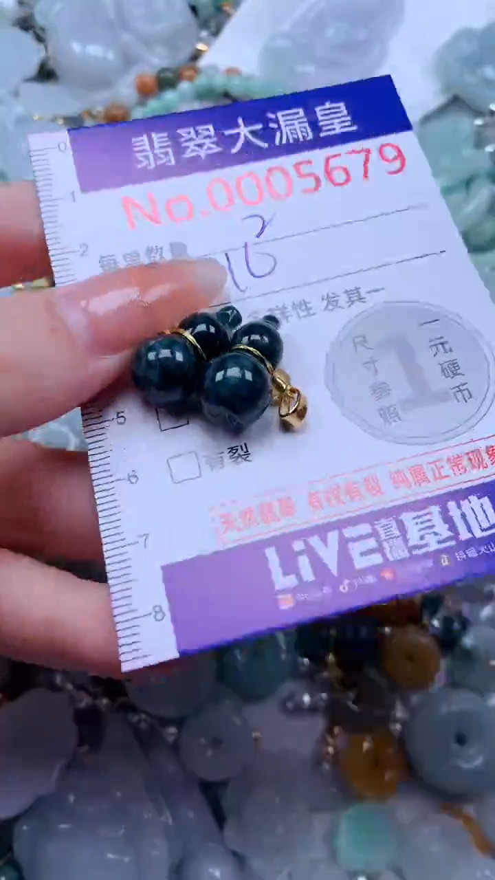 翡翠未镶嵌吊坠(不含链)5679