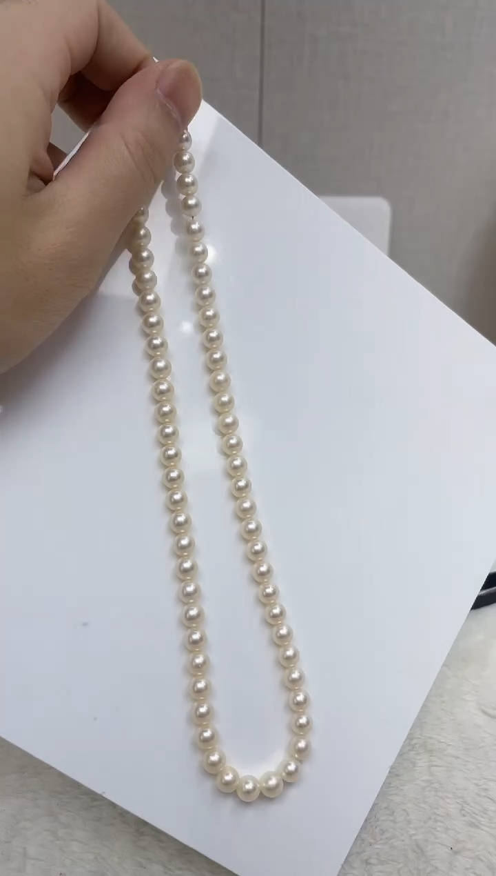 颈饰银S925镶嵌海水珍珠  