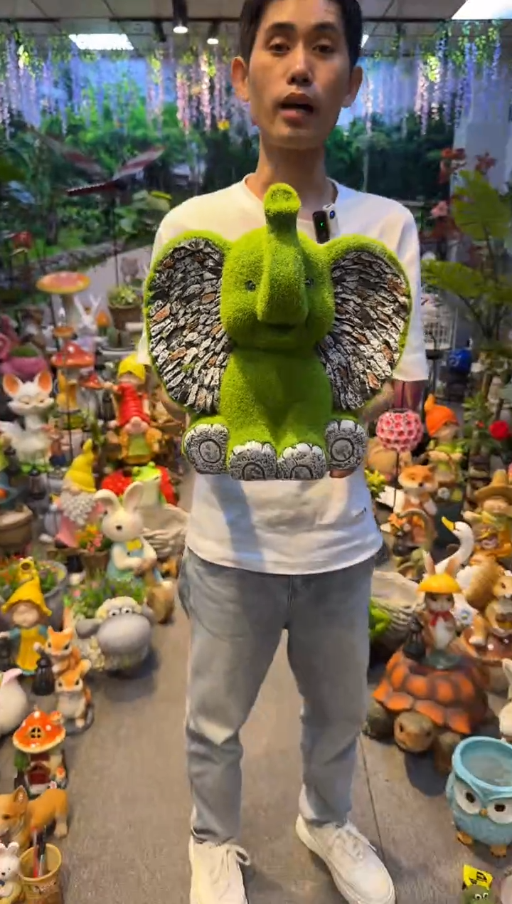 无花朵花园庭院摆件&00&