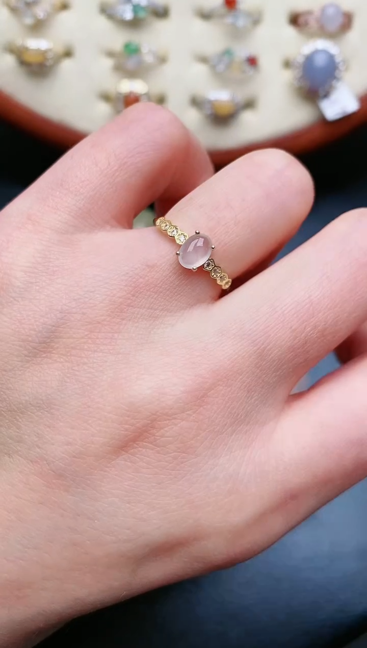 翡翠戒指银S925镶嵌.....