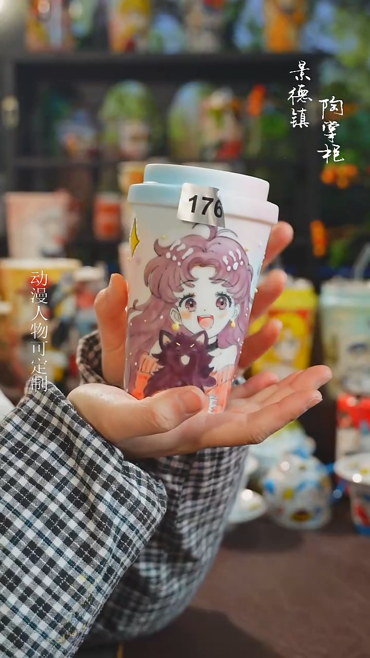 景德镇高温釉下彩纯手工手绘