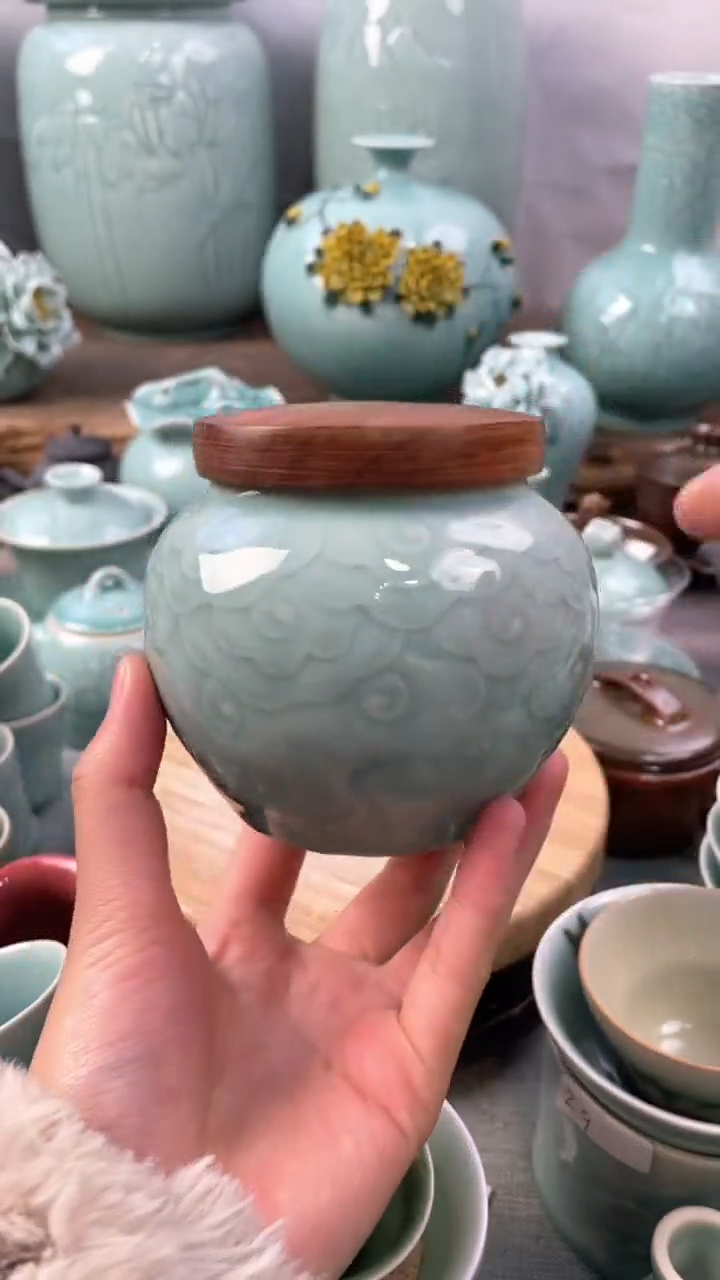 【闪购商品】特价 微瑕 慧仙青瓷