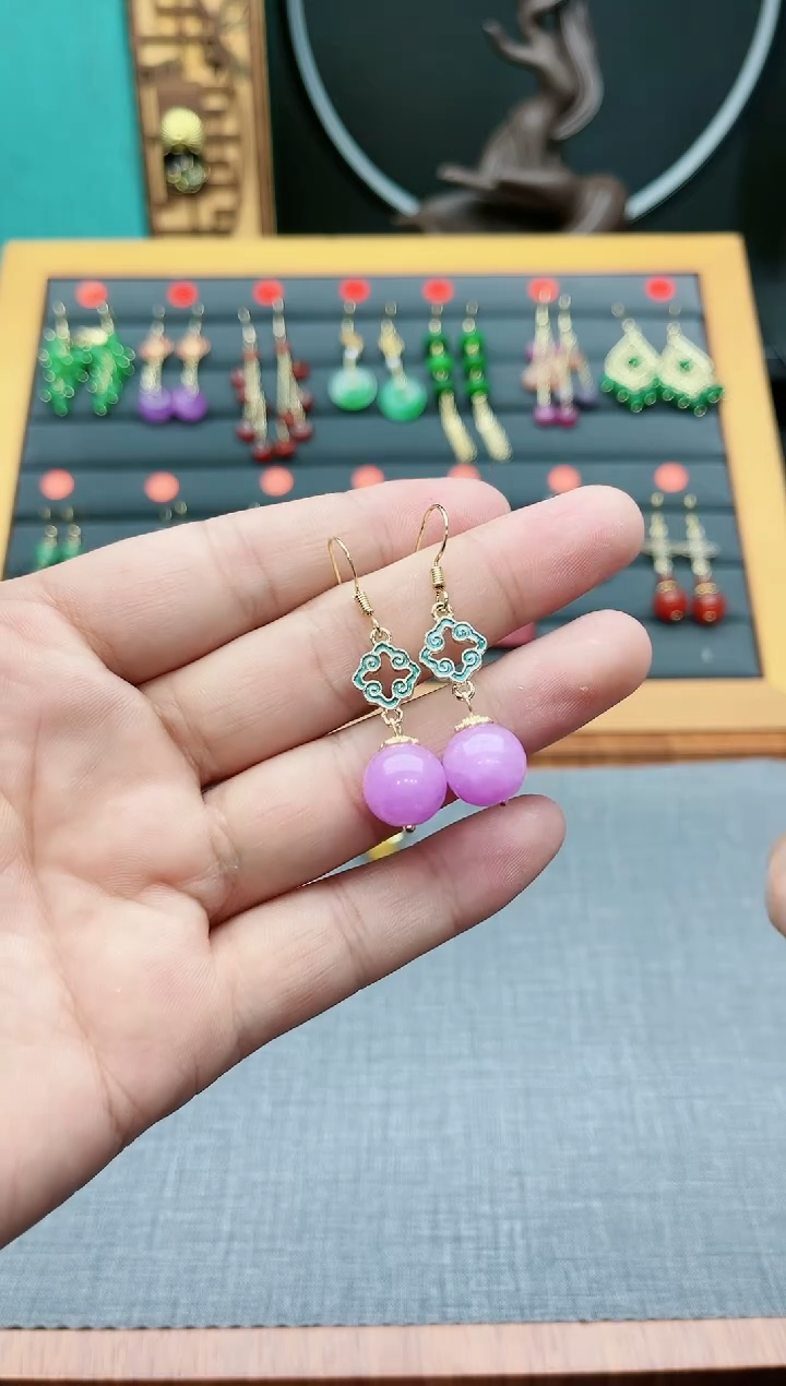 【闪购商品】玛瑙/玉髓耳饰银S925镶嵌314000