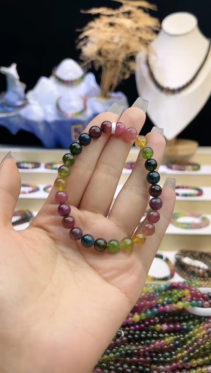 【闪购商品】碧玺/未镶嵌J7mm+碧玺单圈多样性发货