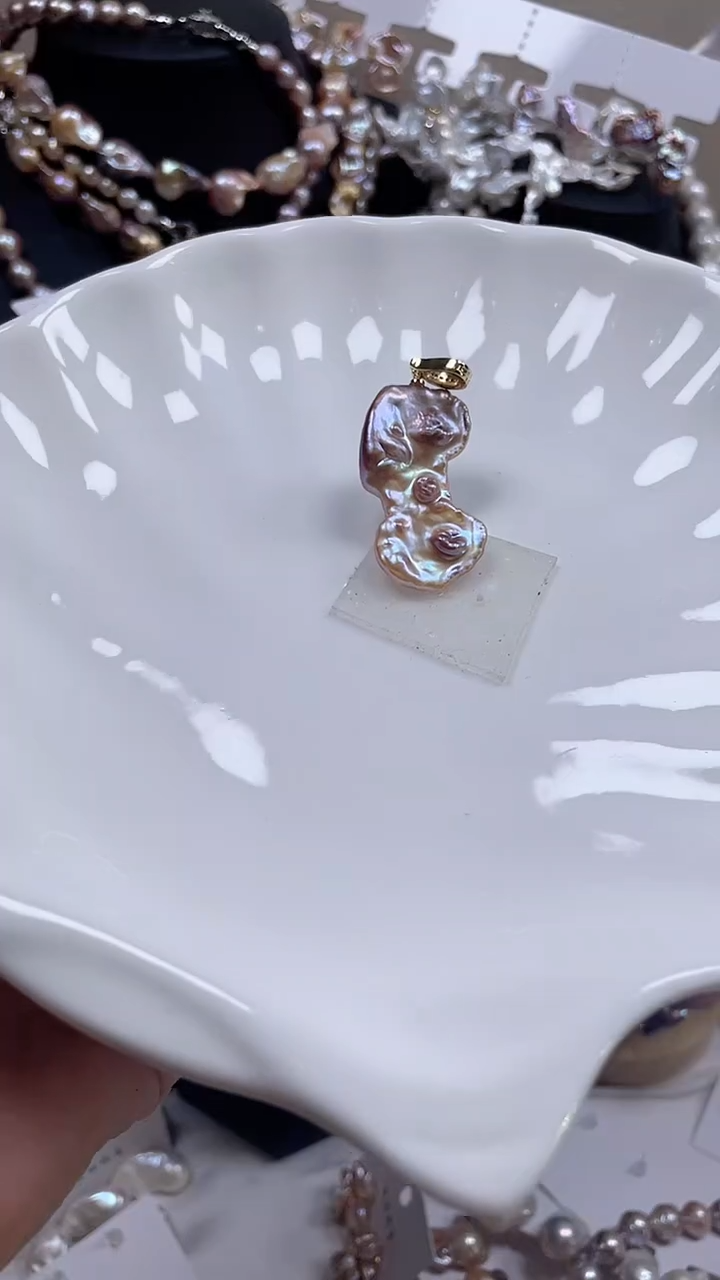 未镶嵌吊坠淡水珍珠【纯恬饰品】