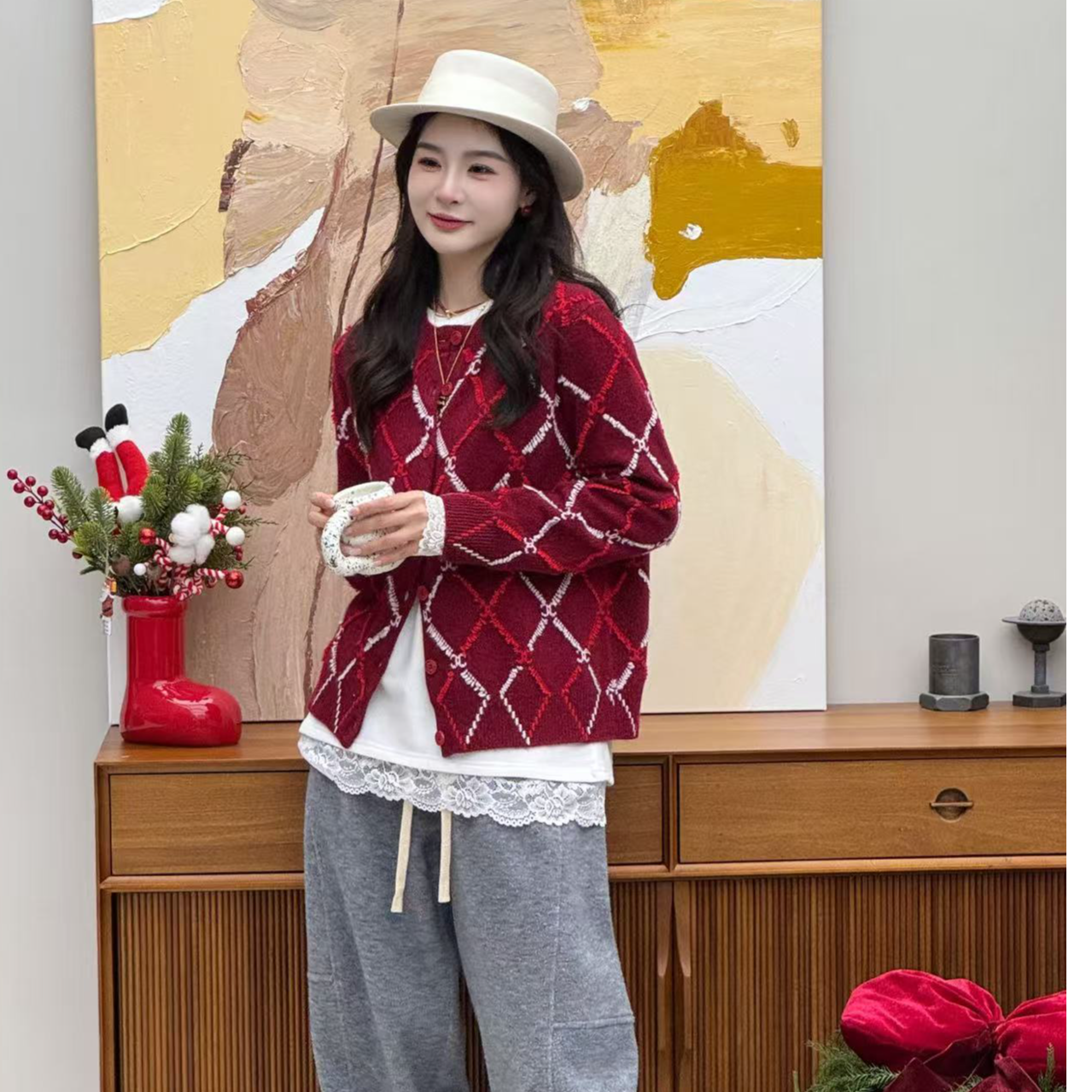 LEESS.赛冬款新款山羊绒