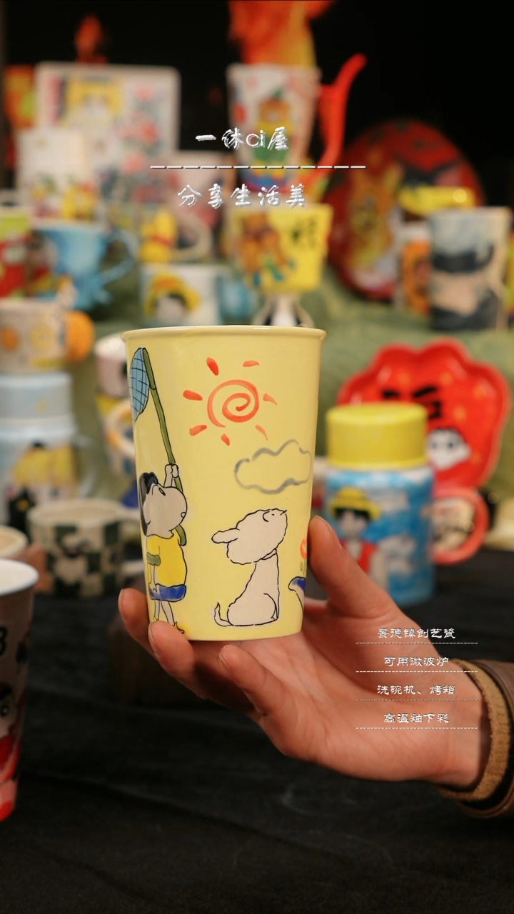 【闪购商品】摆件亲工手绘陶瓷-