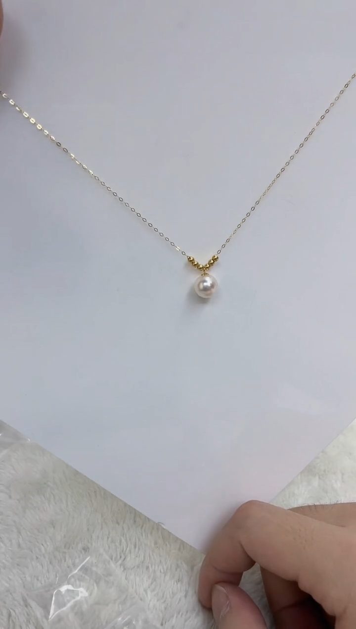 海水珍珠18K金镶嵌颈饰